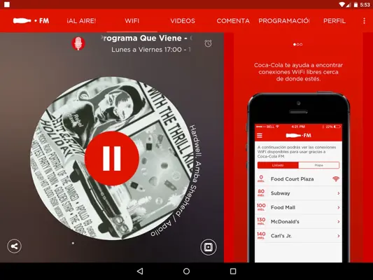 Coca-Cola.FM android App screenshot 4